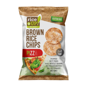 Rice Up Pizza ízű rizs chips 60g /24/