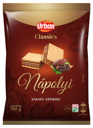 Urbán ostya kakaós izű krémmel töltött 180g /12/