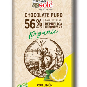 Solé BIO CHOCOLATE 56% WITH LEMON 100g /10/