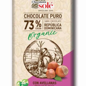 Solé BIO DARK 73% WITH HAZELNUTS 150g /10/